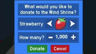 Donating *1000 Strawberries!!!* NOT WORTH IT‼️ - Bee Swarm Simulator