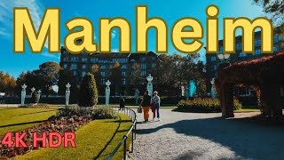 Fantastic places city 4K 60fps HDR Germany  Manheim (4KVIDEOS)🇩🇪