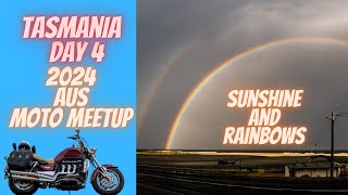 Tasmania Day 4 - Rainbows at Scamander - 2024 Aus moto meetup - Weekend at Berties