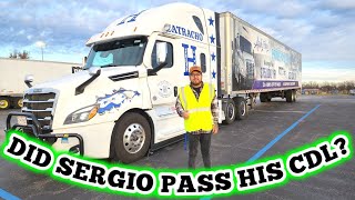 DID SERGIO PASS HIS CDL?