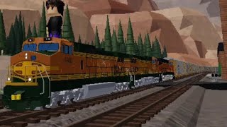 GECX Ex BNSF C44-9w Pushing Autorack Tren Mas Poderoso de Roblox