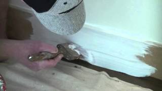 How To Paint (Prime) Baseboard On Hardwood Floors