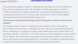 Worldwide Automotive Sealant Market 2020 by Vehicle Type (Passenger Car, LCV & HCV)