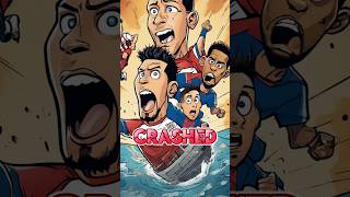 Messi, Ronaldo, and Neymar's Hilarious Shipwreck Adventure! #Messi #Ronaldo #Neymar #Shipwreck