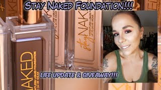 CLOSED: Urban Decay Stay Naked Foundation/ GIVEAWAY!!!! Sara's Life update