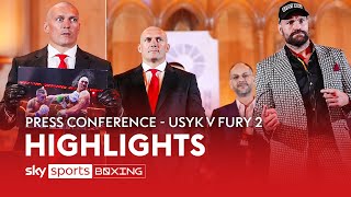 HIGHLIGHTS! Oleksandr Usyk & Tyson Fury's rematch press conference 🗣️