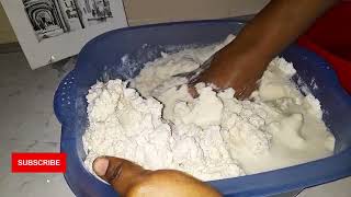 super quick way of mixing corn dough for Ghana kenkey