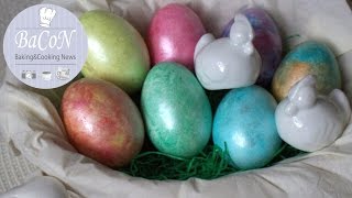 Ostereier Muschel-Perlenglanz/easter eggs pearl shine/Húsvéti tojás kagylócsillám festéssel