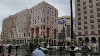 Raining in Madina Saudi Arabia #travel