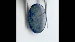 60.74cts Natural lapis lazuli cabochon oval deep blue color top quality loose gemstone 22x36mm