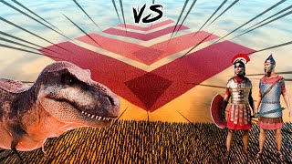 1,000,000 ROMAN ARMY vs 10,000 T-REX  | Ultimate Epic Battle Simulator 2