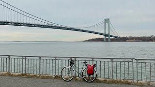 NYC Bicycling Day 3 Part 4 - Coney Island to Gravesend, Bath Beach, Verrazzano-Narrows Bridge View