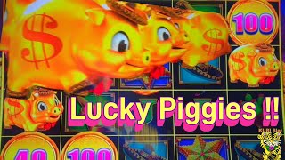 ★A BUNCH OF PIGS ROLLED OVER AND GAVE ME LUCK !!★NEW VERSION ! RAKIN' BACON ! LINK Slot (ags) ☆栗スロ