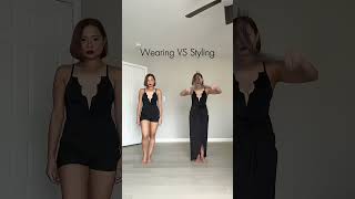 Wearing VS Styling - Batwing Suit 👻 #shorts