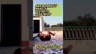 Abs workout Part-9 #ajeet_fitcoach #shorts