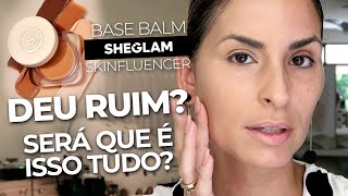 OLHA ESSA COBERTURA! 😱 TESTANDO A BASE SHEGLAM SKINFLUENCER