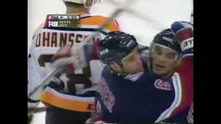 Rangers Penguins Highlights 1/25/1997