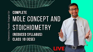 Mole concept class 10 icse | Reduced syllabus for class 10 icse 2022 chemistry | Chemistry Pandit