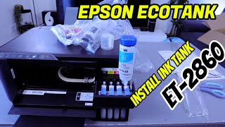 How To Install Ink Tank for Epson ECOTANK ET-2860 Printer