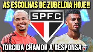 AGORA SIM!!! SPFC EM DIA DECISIVO TEM ZUBELDIA PRONTO PARA FAZER HISTÓRIA COM ESCALAÇÃO!