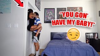 LET'S HAVE A BABY PRANK ON MY GIRLFRIEND!! (GET'S FRISKY 😰)