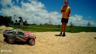 Traxxas Slash Bashin' filmed with my mini action cam.