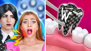 Wednesday and Barbie in Hospital! Cool Hacks and Funny Relatable Situations by 123 GO!