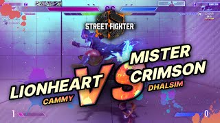 SF6 → Lionheart (Cammy) vs Mister Crimson (Dhalsim) - Street Fighter 6