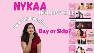 🎀NYKAA HOT PINK SALE 2024🎀|UNSPONSORED RECOMMENDATIONS |What NOT to buy..❎