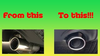 Mx5 MK3 - Removed standard exhaust tips and replaced with aftermarket tips - 1st test!