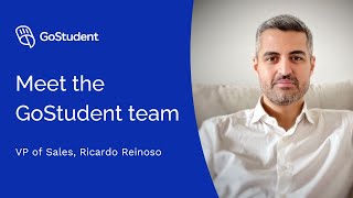 Meet the GoStudent Team 👋  VP of Sales, Ricardo Reinoso