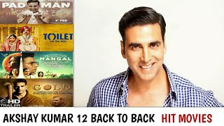 Akshay kumar 12 Back to Back Hit Movie List| #akki