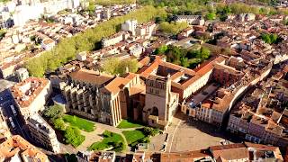 Vue par drone de Toulouse pendant la pandémie de coronavirus #covid19