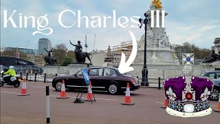 🇬🇧♔ We Saw King Charles Outside Buckingham Palace | Checking out the Coronation Decorations