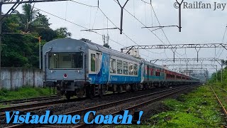 01007 Mumbai Pune Deccan Express First Run After 15 Months with New Vistadome Coach