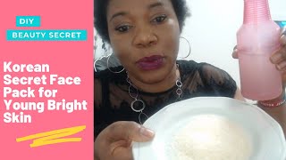 Korean Secret Face Pack for Young Bright Skin | DIY Skincare Routine For Girls