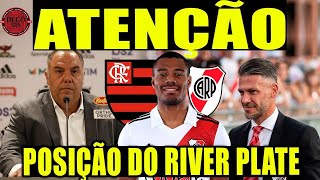 🚨 ALERTA NOTÍCIAS DO FLAMENGO TÉCNICO DO RIVER ABRE O JOGO SOBRE DE LA CRUZ