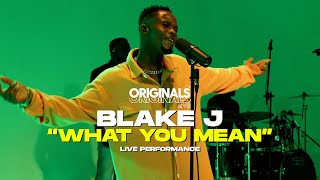 Blake J - What You Mean (Originals Live Performance)