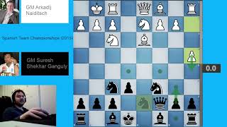 [CHESS] French Defence (Tarrasch Variation 5. dxc5 Sideline) | Naiditsch - Ganguly 2015