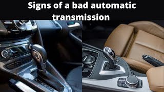 signs of a Bad Automatic Transmission failing Slipping makes Whining Noise