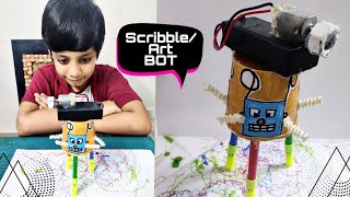 #scribblebot#doodlebot#circlebot#wigglebot Detailed tutorial of Art bot using dc motor