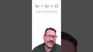 Solving a Linear Equation with Variables on Both Sides—On the Number Line! #clotheslinemath