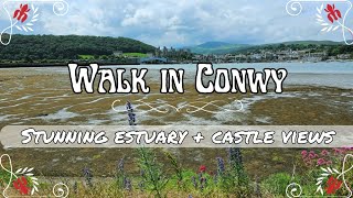 Summer walk around Conwy Estuary in 4K: Stunning Castle & Harbour views