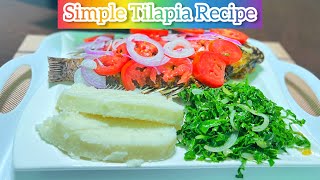 Cooking Vlog: Deep Fried Tilapia & Kales|| Simple Recipe|| Brandy Nowood