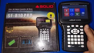 solid SF-810 Pro Tv Digital Satellite Db Meter| 5000mah long life battery|Dd Free Dish