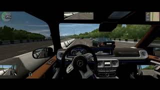 City Car Driving Шашки по магистрали на Mercedes G63 AMG