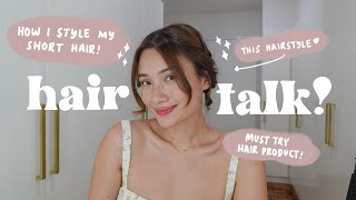 How To Style Short Hair + Hair Care Product | Angel Yeo