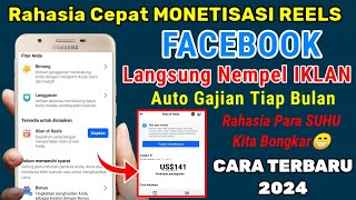 CARA CEPAT MONETISASI REELS FACEBOOK, CARA CEPAT MONETISASI REELS FB, MONETISASI FACEBOOK 2024