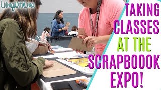 SCRAPBOOK EXPO IN NJ VLOG Scrapbook expo class montage, learning to make ruffled flowers