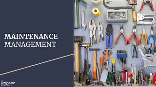 Resident Relations: Maintenance Management